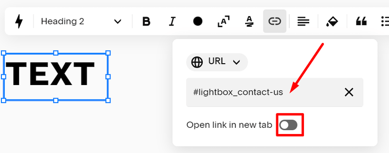Click Text Show Lightbox Fix Min