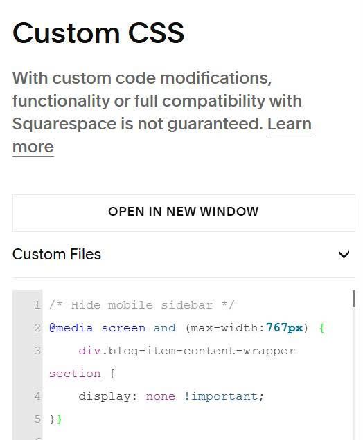 Individual Blog Post Sidebar