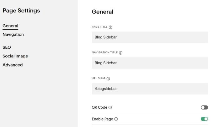 Individual Blog Post Sidebar