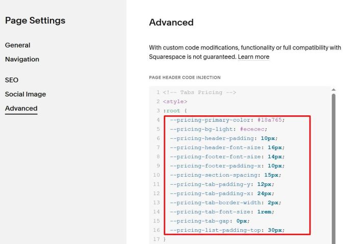 Tabs Pricing