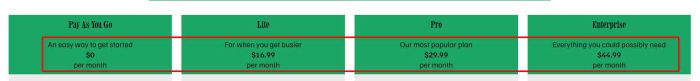 Tabs Pricing