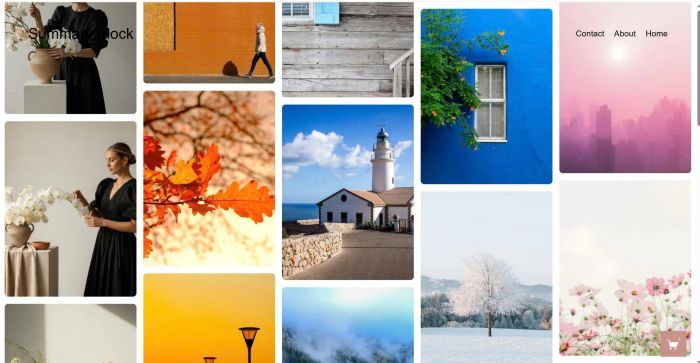 Multi row image horizontal scrolling