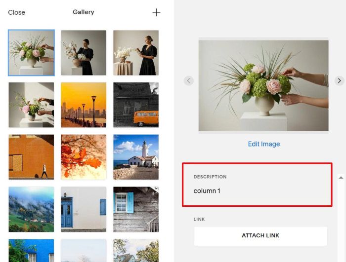 Multi row image horizontal scrolling