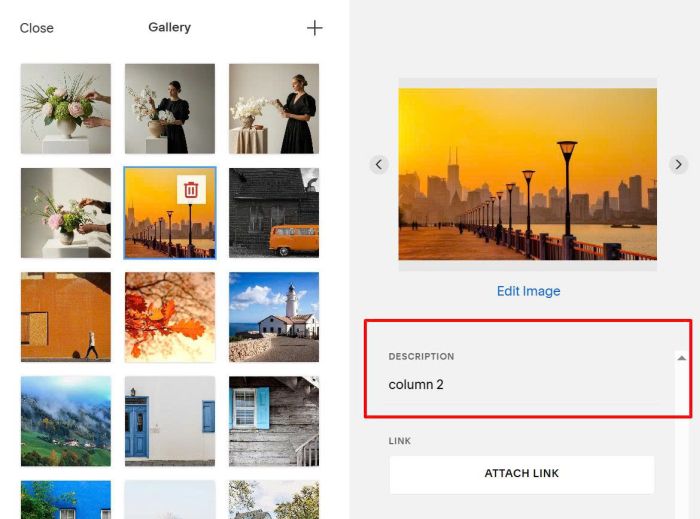 Multi row image horizontal scrolling