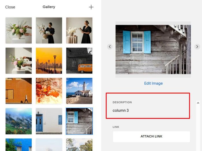 Multi row image horizontal scrolling