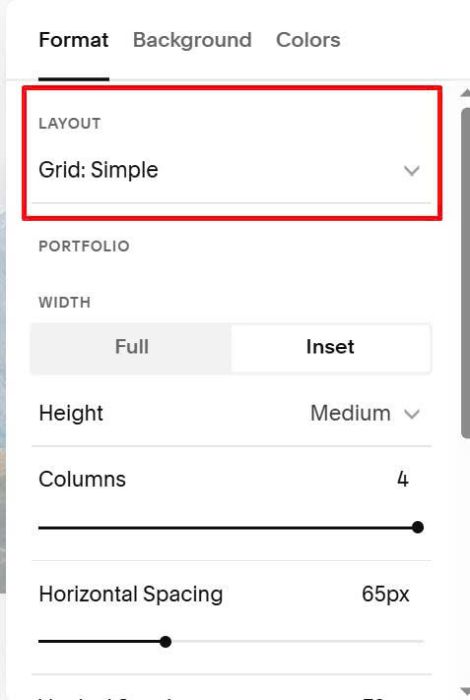 Portfolio Page to Carousel v1