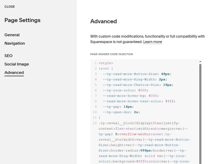 Reveal text on click